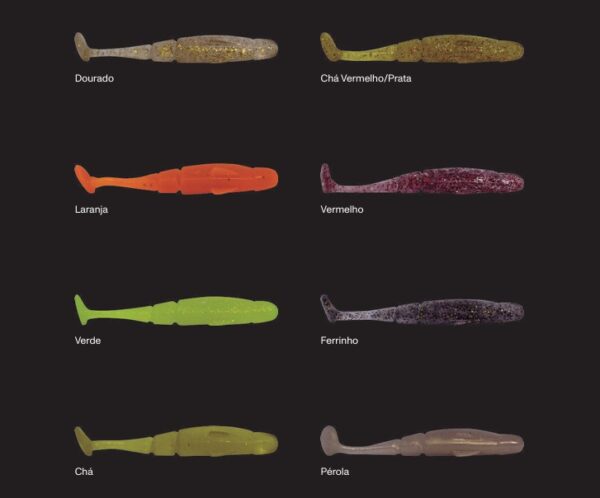 Kit 6 Iscas artificiais MASTER SHAD - Imagem 2