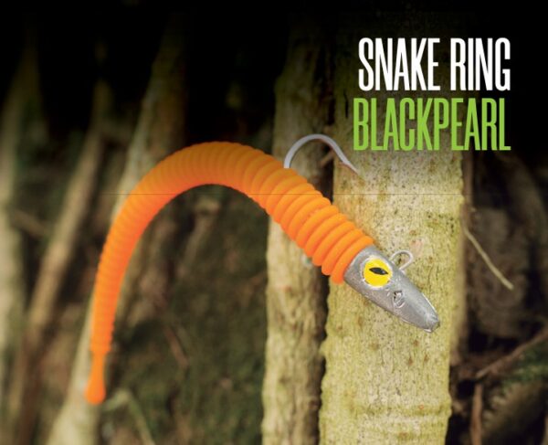 Kit 6 iscas artificiais SNAKE RING BLACKPEARL